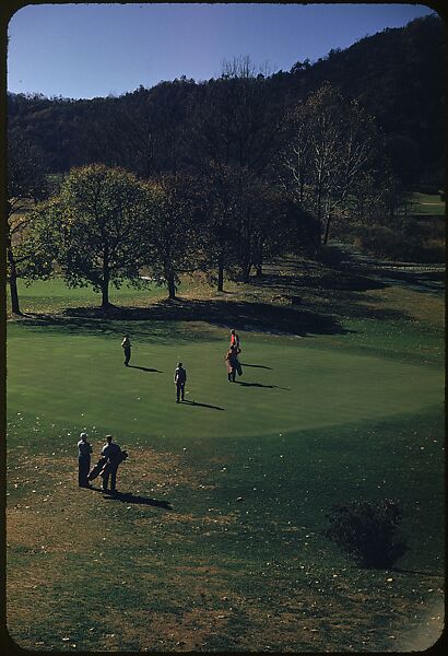[493 Views of Golf Courses, for Fortune Article "October's Game"], Walker Evans (American, St. Louis, Missouri 1903–1975 New Haven, Connecticut), Color film transparency