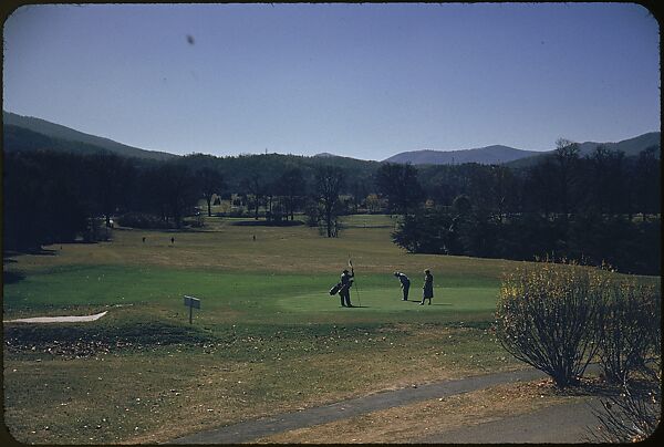 [493 Views of Golf Courses, for Fortune Article "October's Game"], Walker Evans (American, St. Louis, Missouri 1903–1975 New Haven, Connecticut), Color film transparency