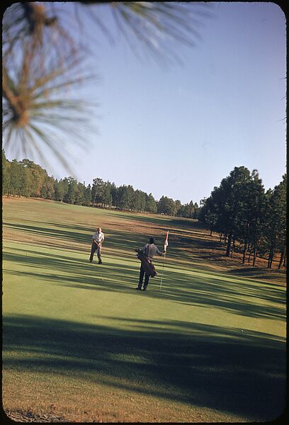 [493 Views of Golf Courses, for Fortune Article "October's Game"], Walker Evans (American, St. Louis, Missouri 1903–1975 New Haven, Connecticut), Color film transparency