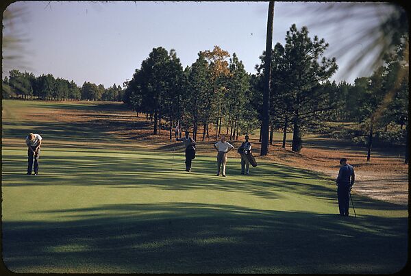 [493 Views of Golf Courses, for Fortune Article "October's Game"], Walker Evans (American, St. Louis, Missouri 1903–1975 New Haven, Connecticut), Color film transparency
