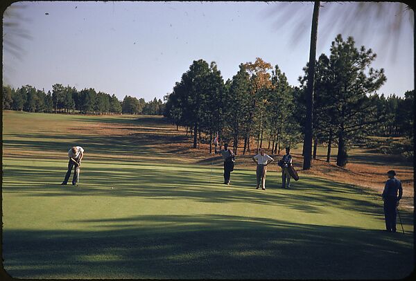 [493 Views of Golf Courses, for Fortune Article "October's Game"], Walker Evans (American, St. Louis, Missouri 1903–1975 New Haven, Connecticut), Color film transparency