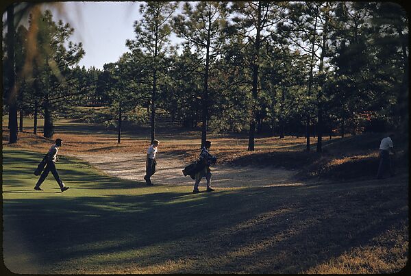 [493 Views of Golf Courses, for Fortune Article "October's Game"], Walker Evans (American, St. Louis, Missouri 1903–1975 New Haven, Connecticut), Color film transparency