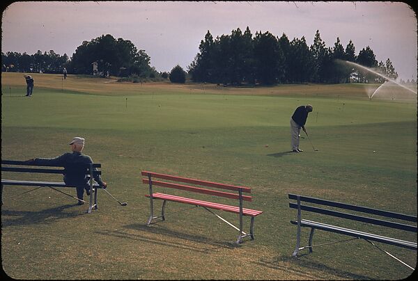 [493 Views of Golf Courses, for Fortune Article "October's Game"], Walker Evans (American, St. Louis, Missouri 1903–1975 New Haven, Connecticut), Color film transparency