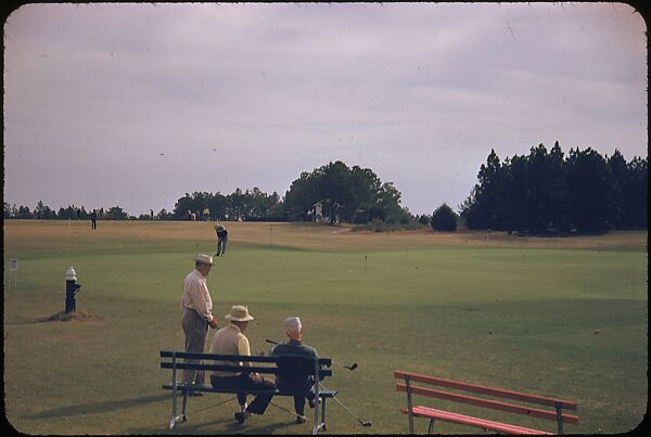 [493 Views of Golf Courses, for Fortune Article "October's Game"], Walker Evans (American, St. Louis, Missouri 1903–1975 New Haven, Connecticut), Color film transparency