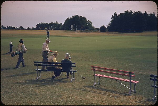 [493 Views of Golf Courses, for Fortune Article "October's Game"], Walker Evans (American, St. Louis, Missouri 1903–1975 New Haven, Connecticut), Color film transparency