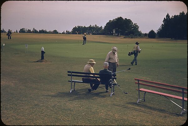 [493 Views of Golf Courses, for Fortune Article "October's Game"], Walker Evans (American, St. Louis, Missouri 1903–1975 New Haven, Connecticut), Color film transparency