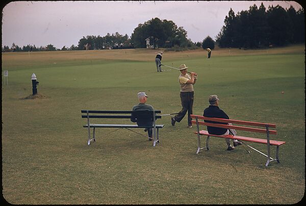 [493 Views of Golf Courses, for Fortune Article "October's Game"], Walker Evans (American, St. Louis, Missouri 1903–1975 New Haven, Connecticut), Color film transparency