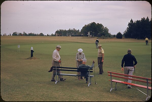 [493 Views of Golf Courses, for Fortune Article "October's Game"], Walker Evans (American, St. Louis, Missouri 1903–1975 New Haven, Connecticut), Color film transparency