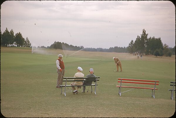 [493 Views of Golf Courses, for Fortune Article "October's Game"], Walker Evans (American, St. Louis, Missouri 1903–1975 New Haven, Connecticut), Color film transparency