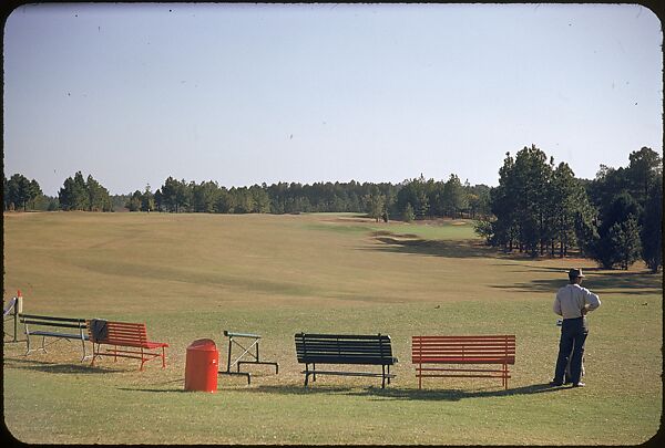 [493 Views of Golf Courses, for Fortune Article "October's Game"], Walker Evans (American, St. Louis, Missouri 1903–1975 New Haven, Connecticut), Color film transparency