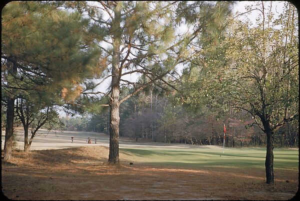 [493 Views of Golf Courses, for Fortune Article "October's Game"], Walker Evans (American, St. Louis, Missouri 1903–1975 New Haven, Connecticut), Color film transparency