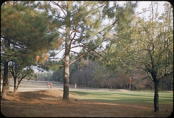 [493 Views of Golf Courses, for Fortune Article "October's Game"], Walker Evans (American, St. Louis, Missouri 1903–1975 New Haven, Connecticut), Color film transparency