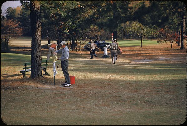 [493 Views of Golf Courses, for Fortune Article "October's Game"], Walker Evans (American, St. Louis, Missouri 1903–1975 New Haven, Connecticut), Color film transparency