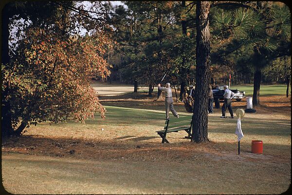 [493 Views of Golf Courses, for Fortune Article "October's Game"], Walker Evans (American, St. Louis, Missouri 1903–1975 New Haven, Connecticut), Color film transparency