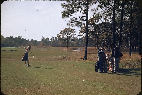 [493 Views of Golf Courses, for Fortune Article "October's Game"], Walker Evans (American, St. Louis, Missouri 1903–1975 New Haven, Connecticut), Color film transparency