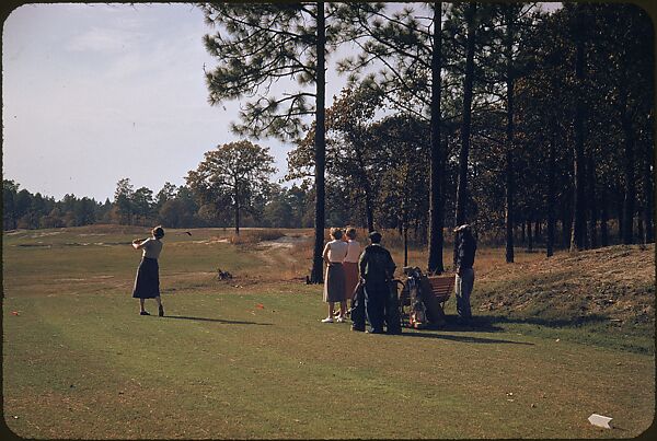[493 Views of Golf Courses, for Fortune Article "October's Game"], Walker Evans (American, St. Louis, Missouri 1903–1975 New Haven, Connecticut), Color film transparency