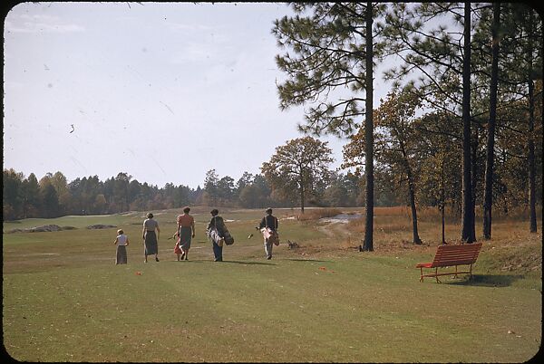 [493 Views of Golf Courses, for Fortune Article "October's Game"], Walker Evans (American, St. Louis, Missouri 1903–1975 New Haven, Connecticut), Color film transparency