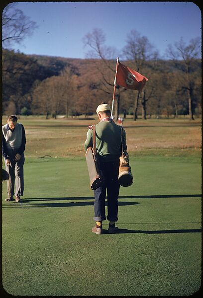 [493 Views of Golf Courses, for Fortune Article "October's Game"], Walker Evans (American, St. Louis, Missouri 1903–1975 New Haven, Connecticut), Color film transparency