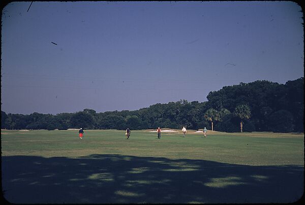 [493 Views of Golf Courses, for Fortune Article "October's Game"], Walker Evans (American, St. Louis, Missouri 1903–1975 New Haven, Connecticut), Color film transparency