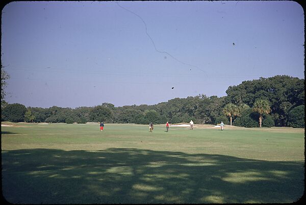 [493 Views of Golf Courses, for Fortune Article "October's Game"], Walker Evans (American, St. Louis, Missouri 1903–1975 New Haven, Connecticut), Color film transparency