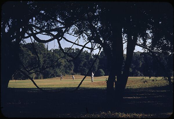 [493 Views of Golf Courses, for Fortune Article "October's Game"], Walker Evans (American, St. Louis, Missouri 1903–1975 New Haven, Connecticut), Color film transparency