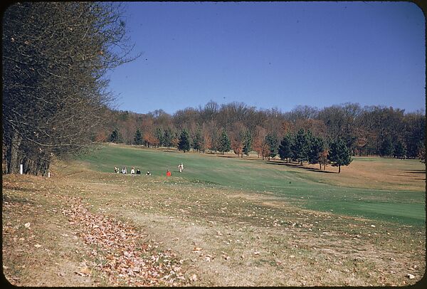 [493 Views of Golf Courses, for Fortune Article "October's Game"], Walker Evans (American, St. Louis, Missouri 1903–1975 New Haven, Connecticut), Color film transparency