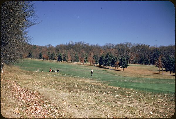 [493 Views of Golf Courses, for Fortune Article "October's Game"], Walker Evans (American, St. Louis, Missouri 1903–1975 New Haven, Connecticut), Color film transparency