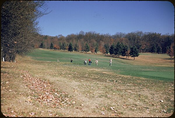 [493 Views of Golf Courses, for Fortune Article "October's Game"], Walker Evans (American, St. Louis, Missouri 1903–1975 New Haven, Connecticut), Color film transparency