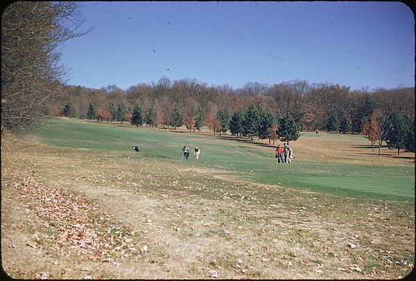 [493 Views of Golf Courses, for Fortune Article "October's Game"], Walker Evans (American, St. Louis, Missouri 1903–1975 New Haven, Connecticut), Color film transparency