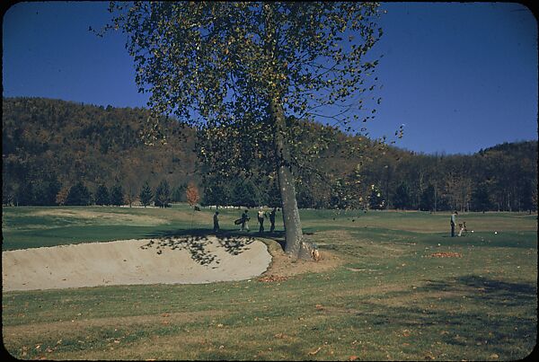 [493 Views of Golf Courses, for Fortune Article "October's Game"], Walker Evans (American, St. Louis, Missouri 1903–1975 New Haven, Connecticut), Color film transparency