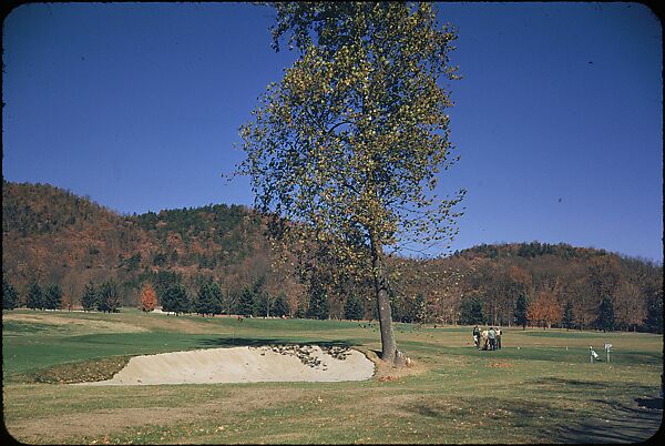 [493 Views of Golf Courses, for Fortune Article "October's Game"], Walker Evans (American, St. Louis, Missouri 1903–1975 New Haven, Connecticut), Color film transparency