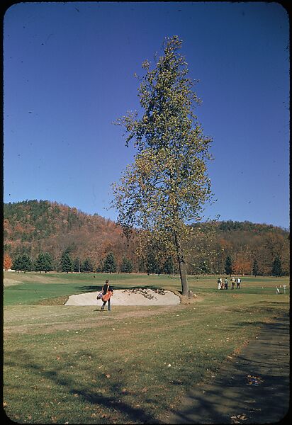 [493 Views of Golf Courses, for Fortune Article "October's Game"], Walker Evans (American, St. Louis, Missouri 1903–1975 New Haven, Connecticut), Color film transparency