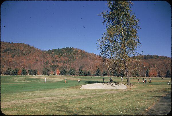 [493 Views of Golf Courses, for Fortune Article "October's Game"], Walker Evans (American, St. Louis, Missouri 1903–1975 New Haven, Connecticut), Color film transparency