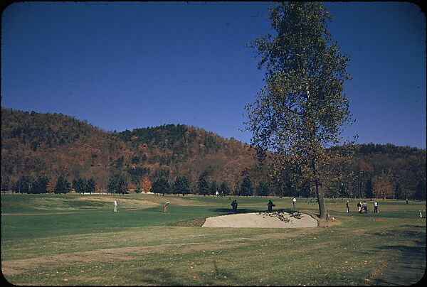 [493 Views of Golf Courses, for Fortune Article "October's Game"], Walker Evans (American, St. Louis, Missouri 1903–1975 New Haven, Connecticut), Color film transparency