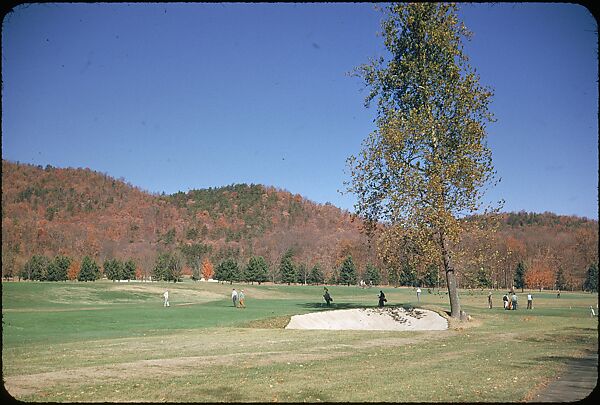 [493 Views of Golf Courses, for Fortune Article "October's Game"], Walker Evans (American, St. Louis, Missouri 1903–1975 New Haven, Connecticut), Color film transparency