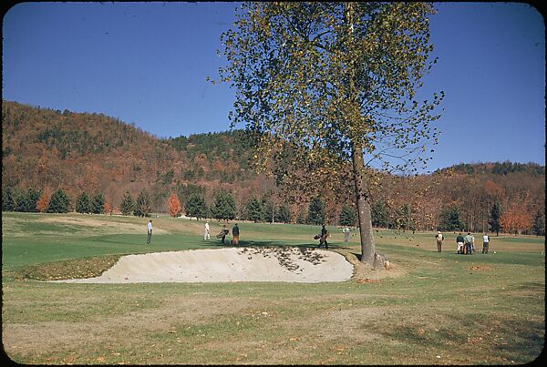 [493 Views of Golf Courses, for Fortune Article "October's Game"], Walker Evans (American, St. Louis, Missouri 1903–1975 New Haven, Connecticut), Color film transparency