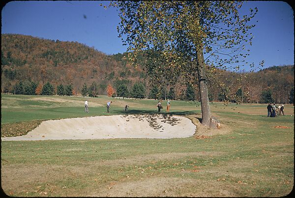 [493 Views of Golf Courses, for Fortune Article "October's Game"], Walker Evans (American, St. Louis, Missouri 1903–1975 New Haven, Connecticut), Color film transparency