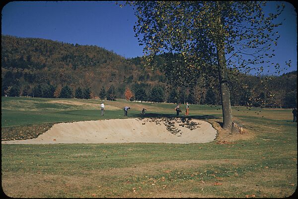 [493 Views of Golf Courses, for Fortune Article "October's Game"], Walker Evans (American, St. Louis, Missouri 1903–1975 New Haven, Connecticut), Color film transparency