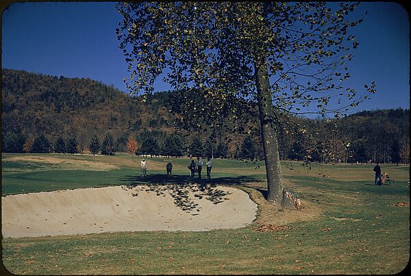 [493 Views of Golf Courses, for Fortune Article "October's Game"], Walker Evans (American, St. Louis, Missouri 1903–1975 New Haven, Connecticut), Color film transparency