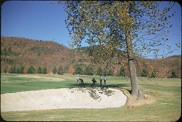 [493 Views of Golf Courses, for Fortune Article "October's Game"], Walker Evans (American, St. Louis, Missouri 1903–1975 New Haven, Connecticut), Color film transparency