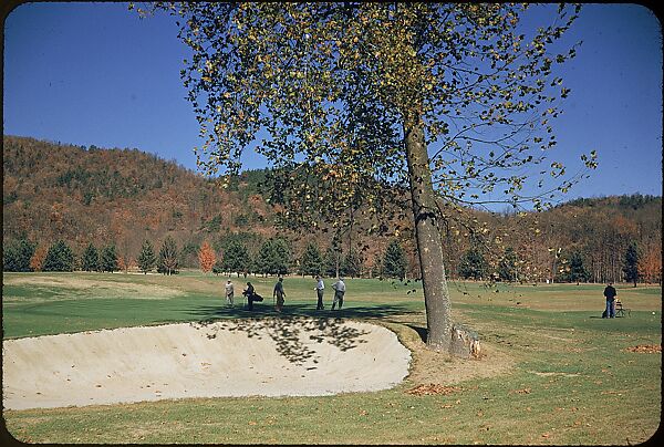 [493 Views of Golf Courses, for Fortune Article "October's Game"], Walker Evans (American, St. Louis, Missouri 1903–1975 New Haven, Connecticut), Color film transparency