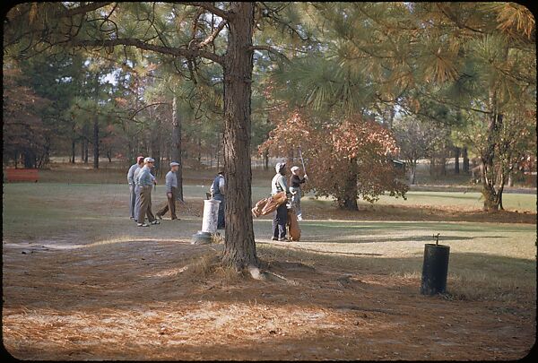 [493 Views of Golf Courses, for Fortune Article "October's Game"], Walker Evans (American, St. Louis, Missouri 1903–1975 New Haven, Connecticut), Color film transparency