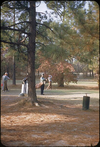 [493 Views of Golf Courses, for Fortune Article "October's Game"], Walker Evans (American, St. Louis, Missouri 1903–1975 New Haven, Connecticut), Color film transparency