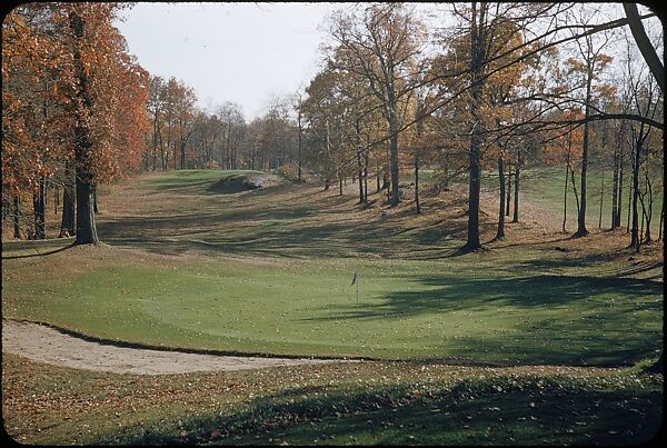[493 Views of Golf Courses, for Fortune Article "October's Game"], Walker Evans (American, St. Louis, Missouri 1903–1975 New Haven, Connecticut), Color film transparency