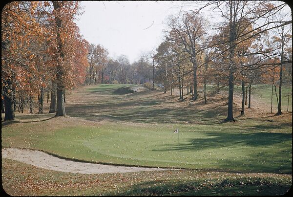 [493 Views of Golf Courses, for Fortune Article "October's Game"], Walker Evans (American, St. Louis, Missouri 1903–1975 New Haven, Connecticut), Color film transparency