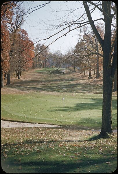 [493 Views of Golf Courses, for Fortune Article "October's Game"], Walker Evans (American, St. Louis, Missouri 1903–1975 New Haven, Connecticut), Color film transparency