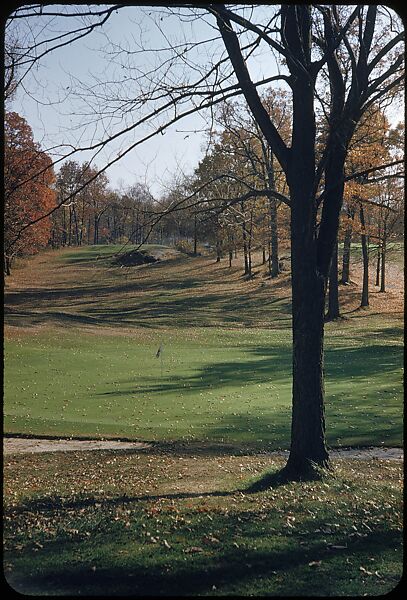 [493 Views of Golf Courses, for Fortune Article "October's Game"], Walker Evans (American, St. Louis, Missouri 1903–1975 New Haven, Connecticut), Color film transparency