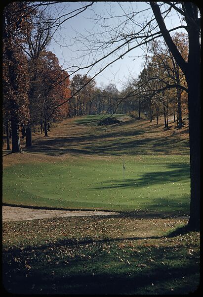[493 Views of Golf Courses, for Fortune Article "October's Game"], Walker Evans (American, St. Louis, Missouri 1903–1975 New Haven, Connecticut), Color film transparency
