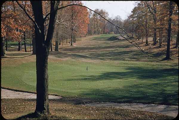 [493 Views of Golf Courses, for Fortune Article "October's Game"], Walker Evans (American, St. Louis, Missouri 1903–1975 New Haven, Connecticut), Color film transparency