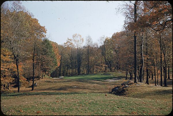 [493 Views of Golf Courses, for Fortune Article "October's Game"], Walker Evans (American, St. Louis, Missouri 1903–1975 New Haven, Connecticut), Color film transparency